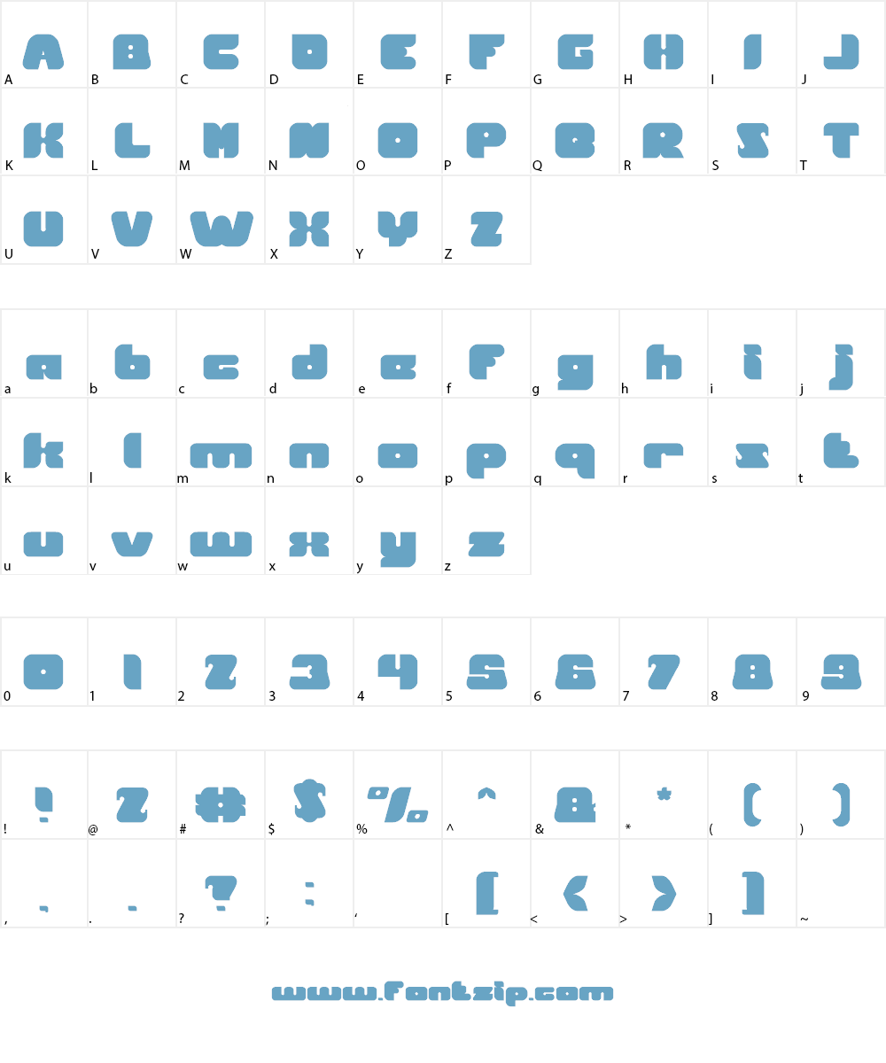 British pop Music Font Character